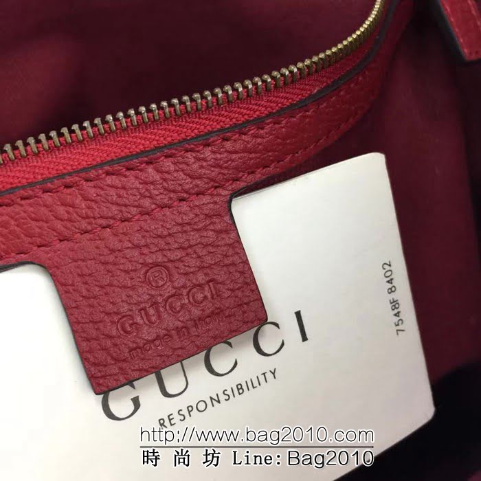 GUCCI古馳原單 新款高仿GUCCI新款專櫃品質原單貨實物實拍523781彩虹條手提購物袋 HY1260